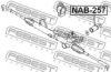 FEBEST NAB-257 Mounting, steering gear